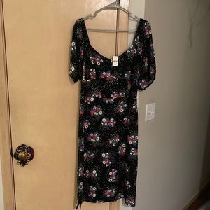Anthropologie Midi Dress Floral NWT SIZE 14